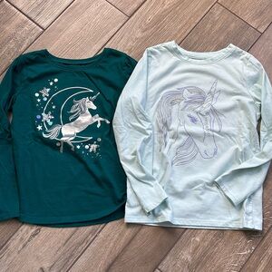 Girls long sleeve unicorn bundle